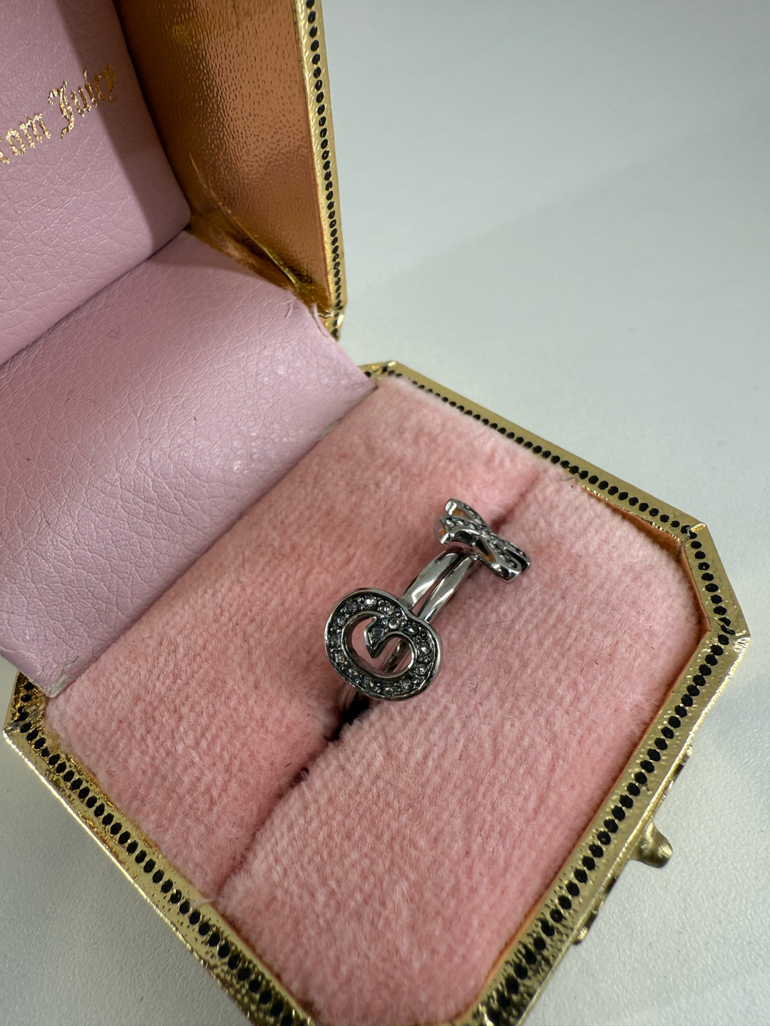 Juicy Couture 2 Set XO Ring Size 6.75 with Box