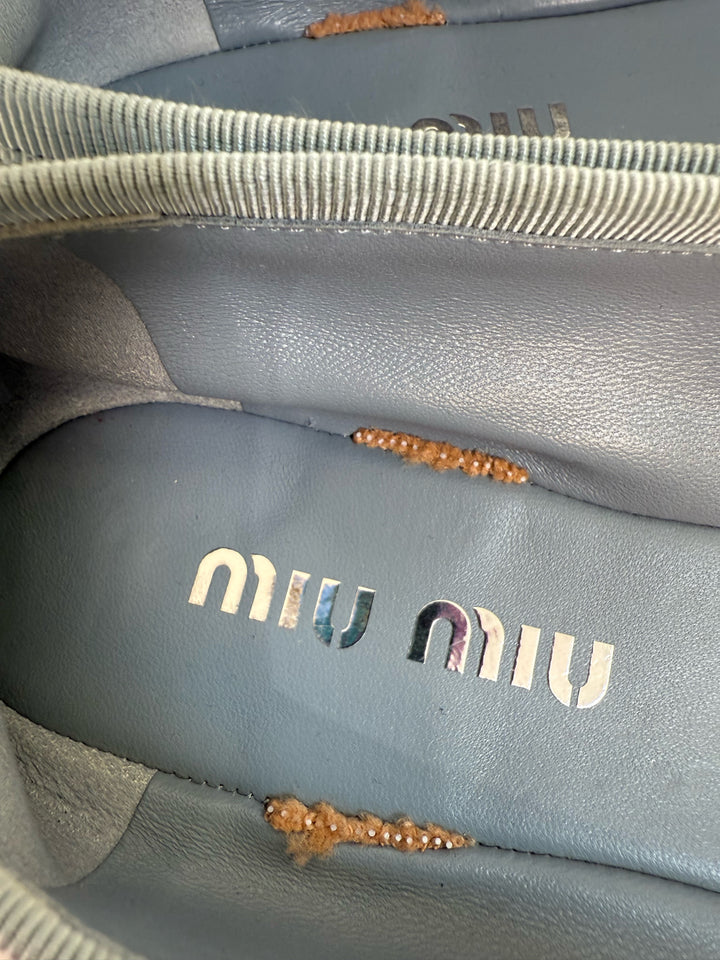 Miu Miu Cloth Balllet Flats Sz 39
