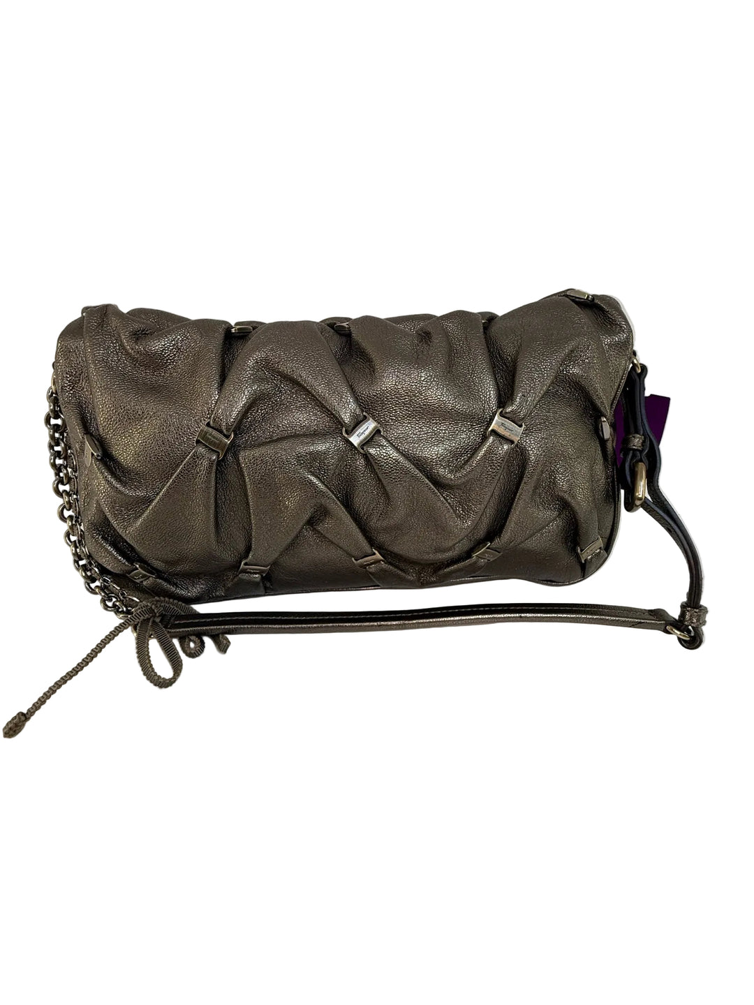 Salvatore Ferragamo Pillowed Gancini Shoulder Designer Bag
