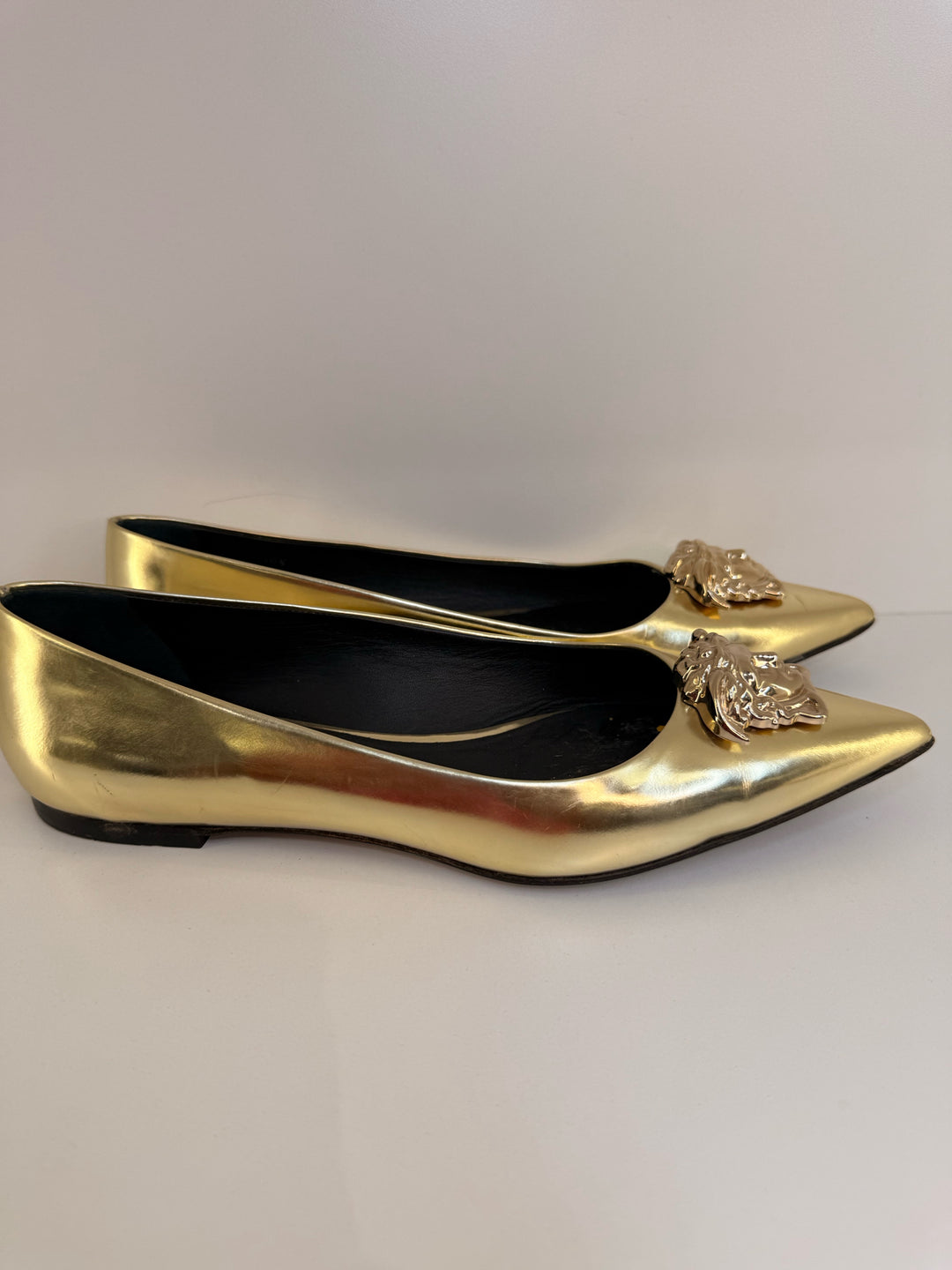 Versace Medusa Head Flats Shoes 38.5
