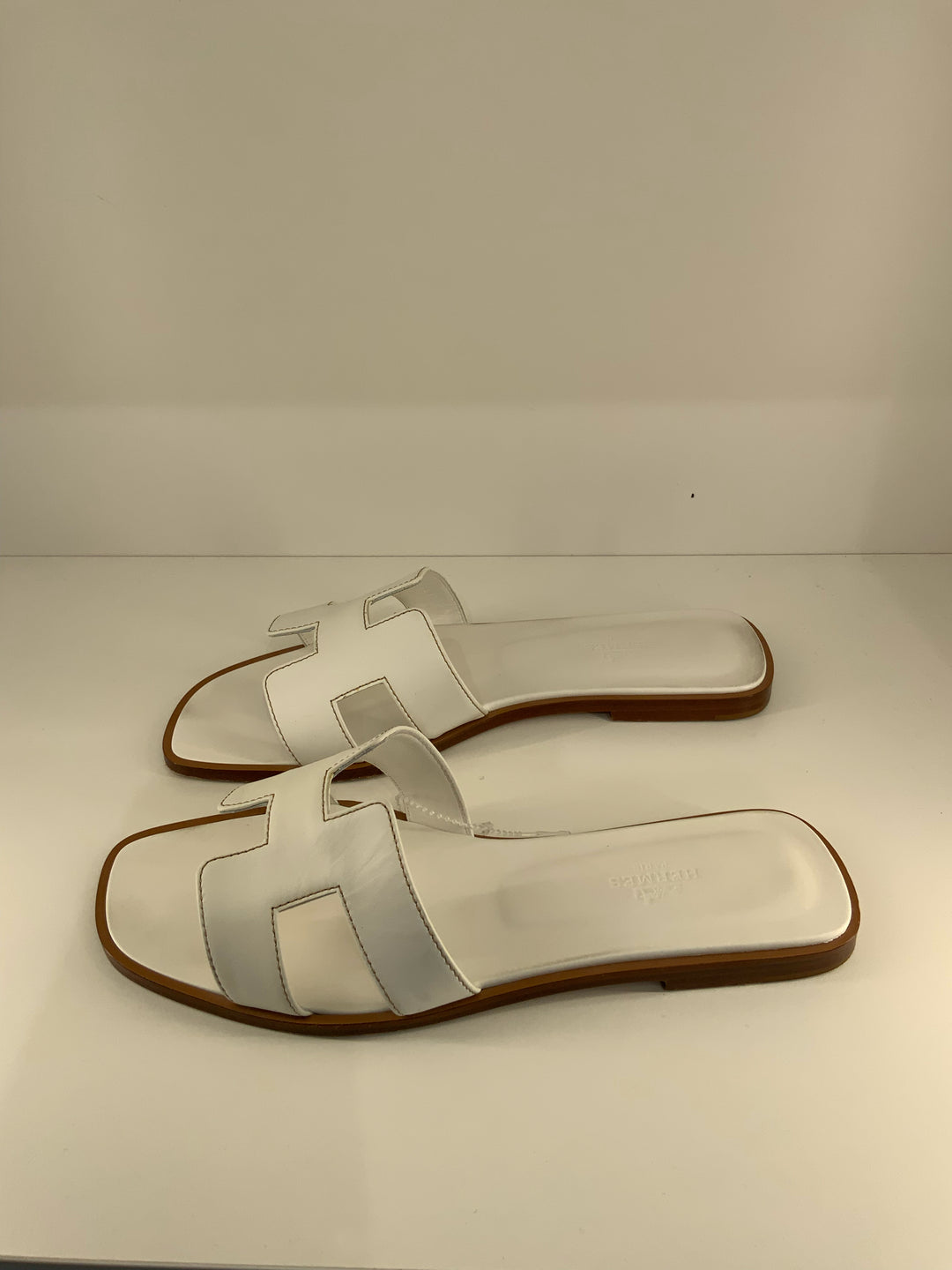 Hermes' Oran" H Slide Shoes Sz 38.5