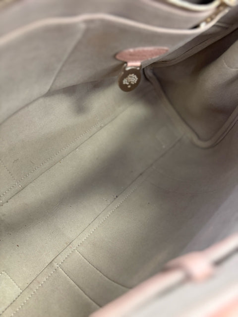 Mulberry Leather Blush Large Bayswater Handbag
