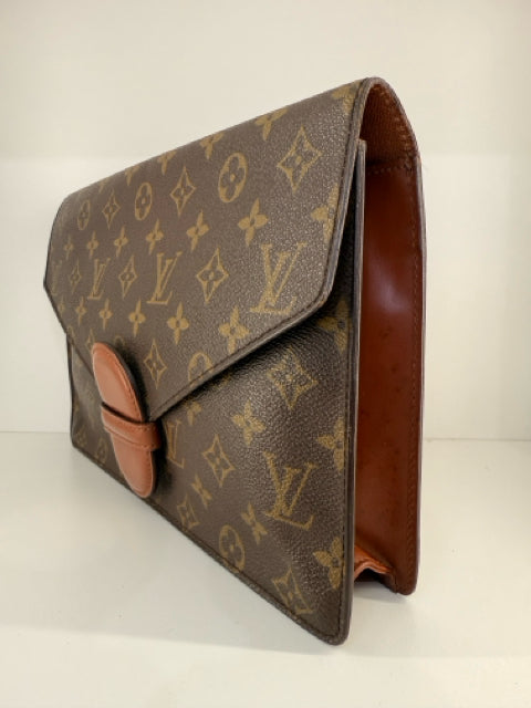 Louis Vuitton Vintage Ranelagh Envelope Coated Canvas Clutch