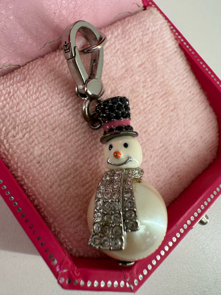 Juicy Couture Snowman charm w/cz IN BOX Jewelry