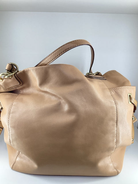 Pre Owned Coach Tan Soft Leather Tote