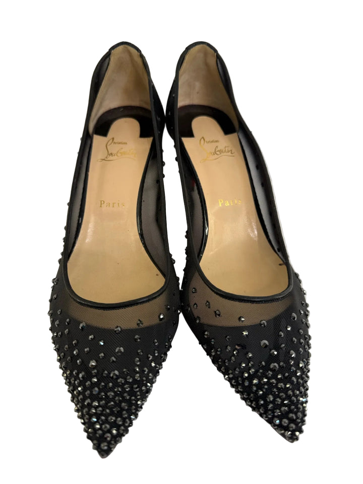 Christian Louboutin Mesh Follies Pumps Sz 10.5