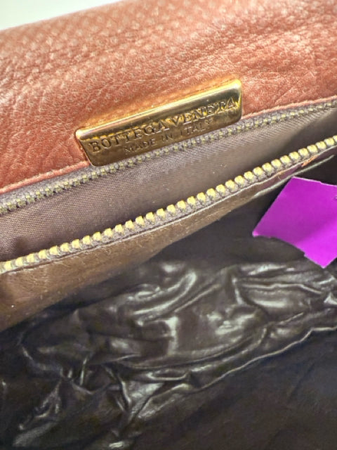 Bottega Veneta Small Brown Leather Calfskin Crossbody Handbag