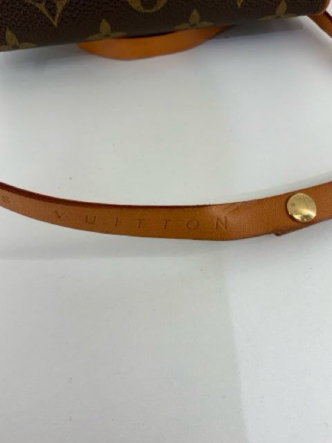 Vintage Louis Vuitton Coated Canvas Brown Mini Poucette Florentine FL0052 Monogram Bag