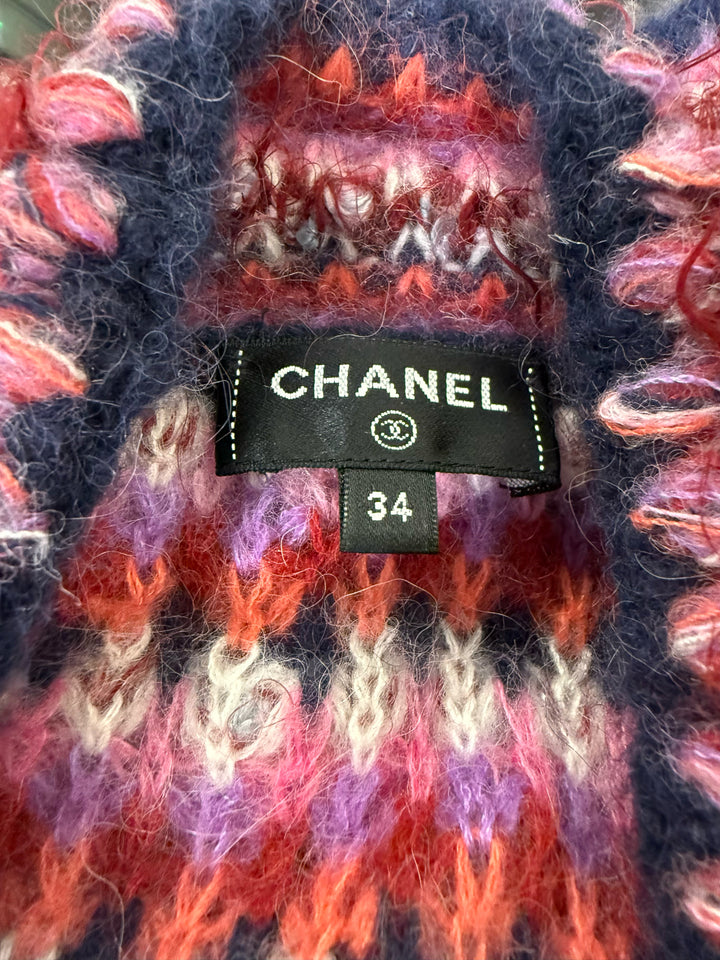 Chanel Alpaca & Silk Cardigan Size 34