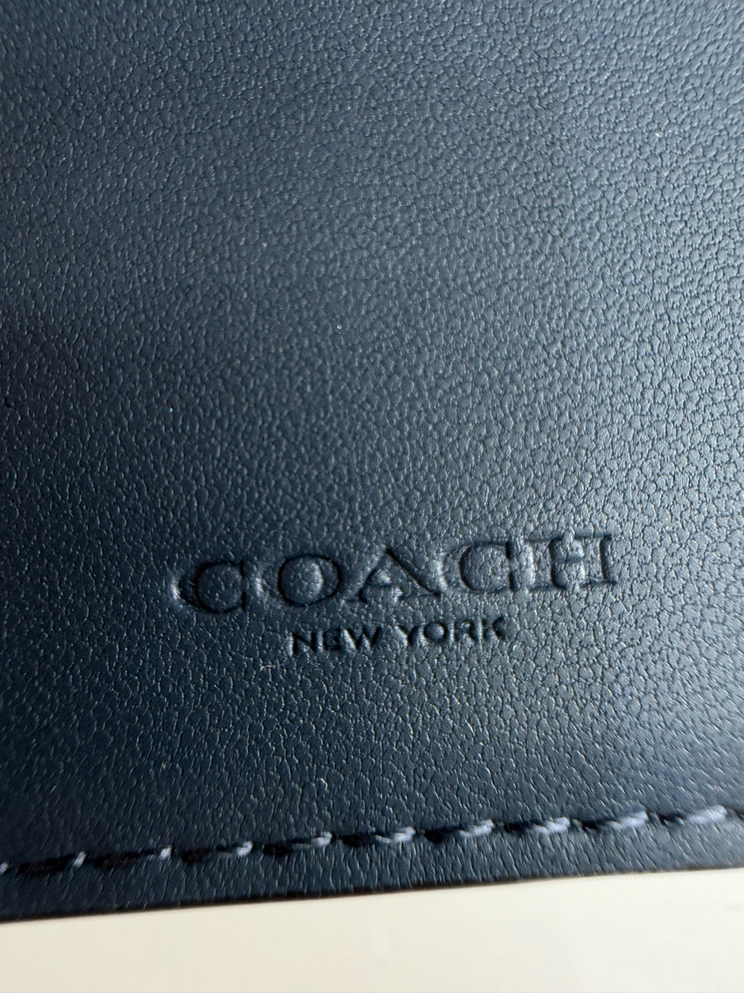 Coach Mico Blue Wallet