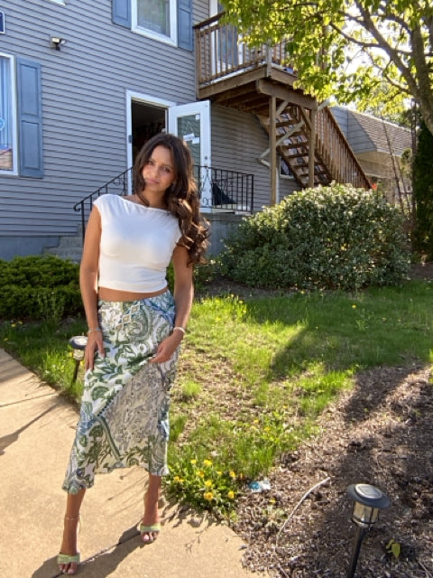 Reformation Crop Top Sz Small