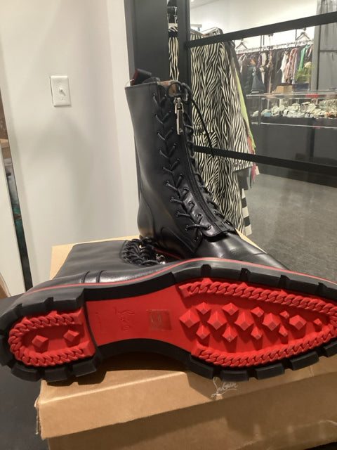 Christian Louboutin Sz 45 Designer Black Boots