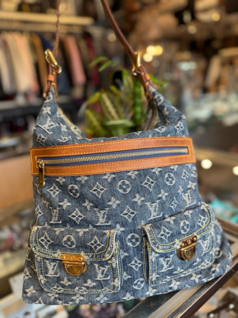 Louis Vuitton Denim Monogram Baggy GM