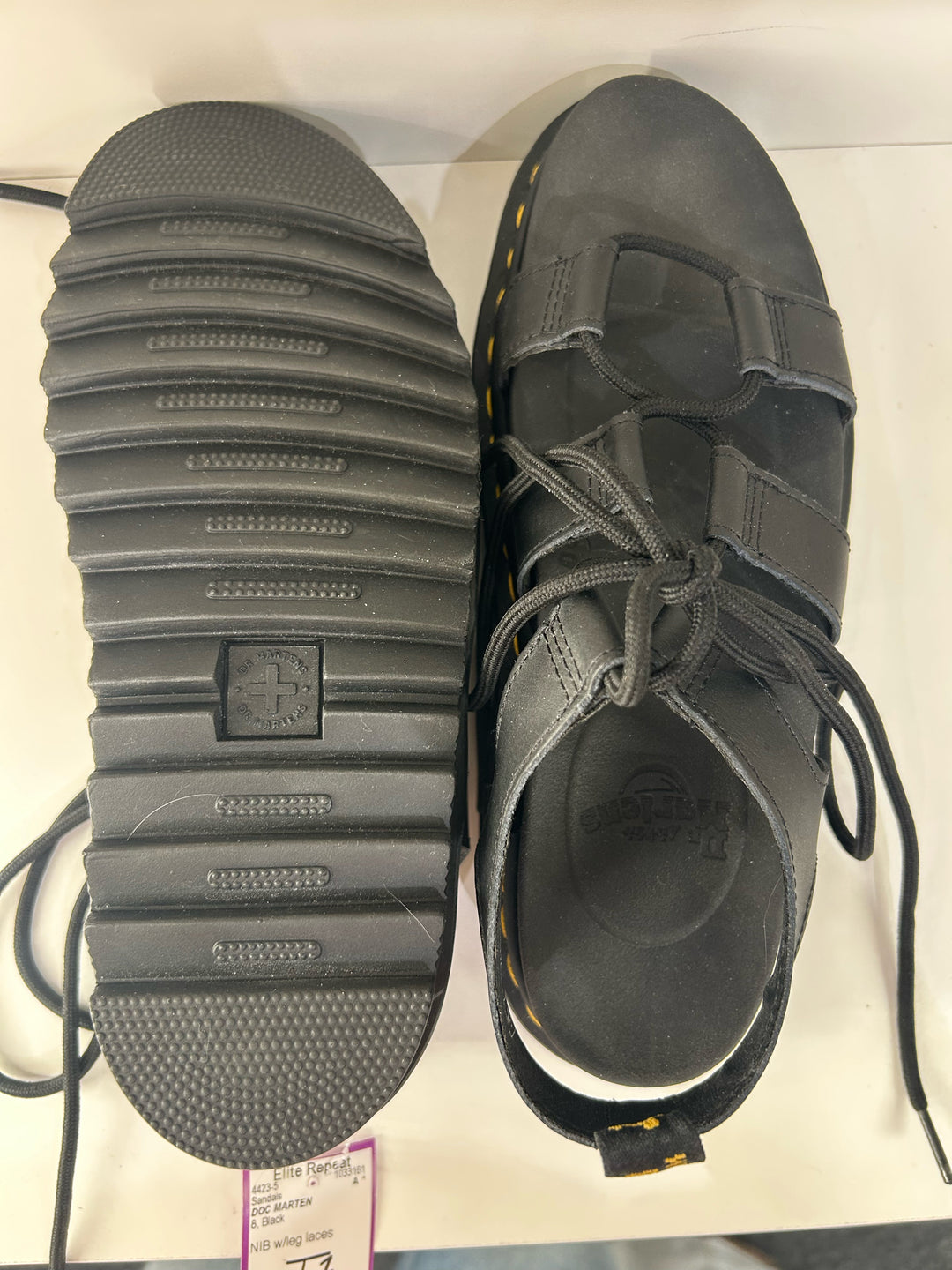 NIB DOC MARTEN Lace Up Sandals Sz 8