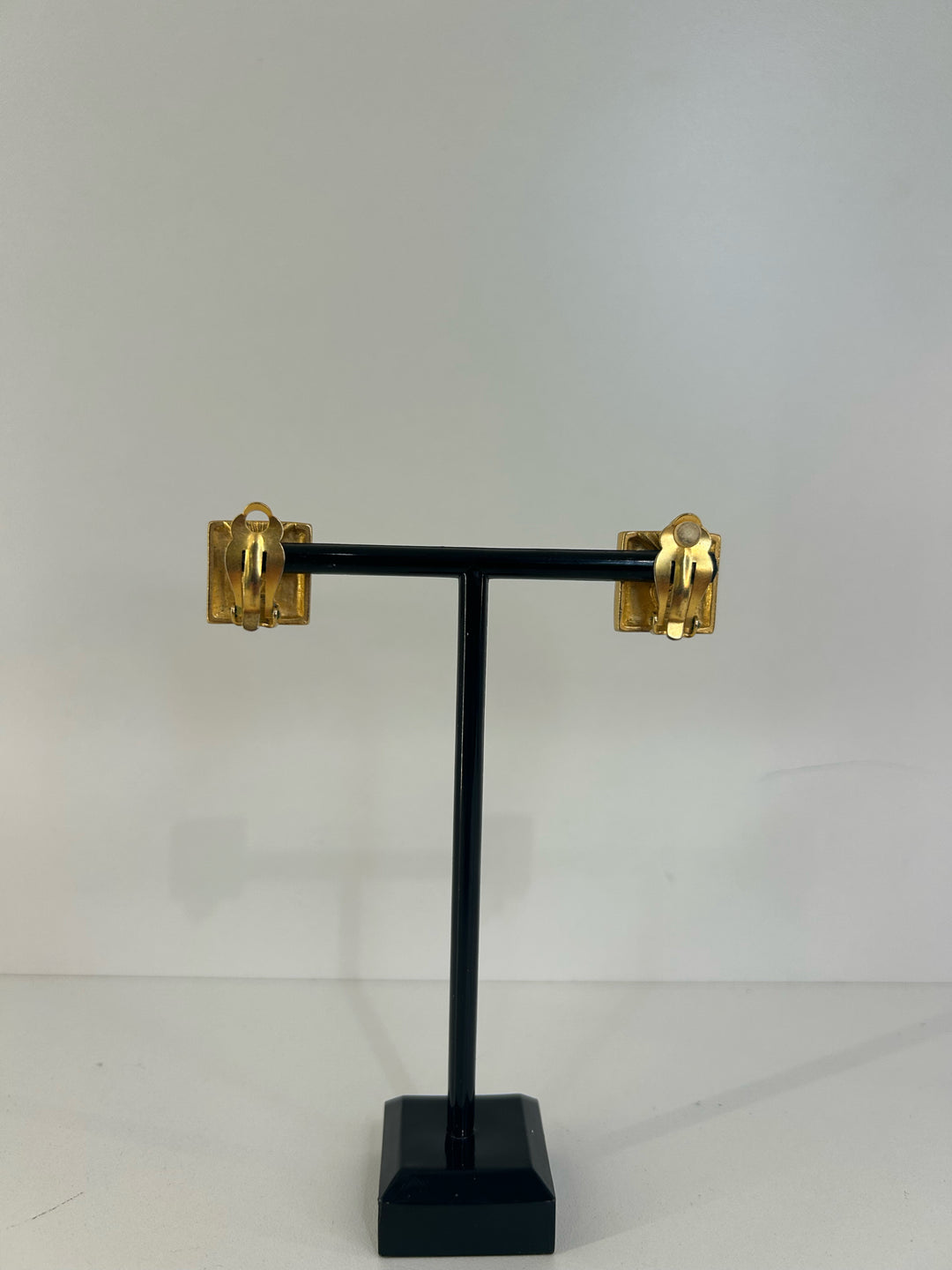 Vintage Karl Lagerfeld Checkerboard Earrings