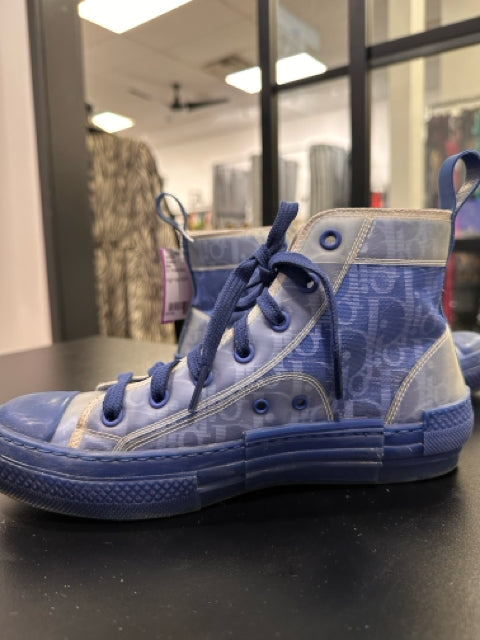 Dior Sneakers Sz 37 Blue High Top Shoes