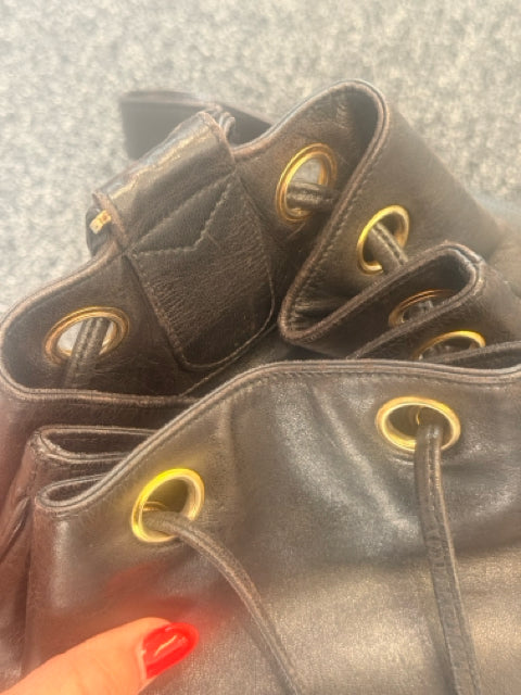 Chanel Vintage CC Backpack Gold Hardware Designer Bag