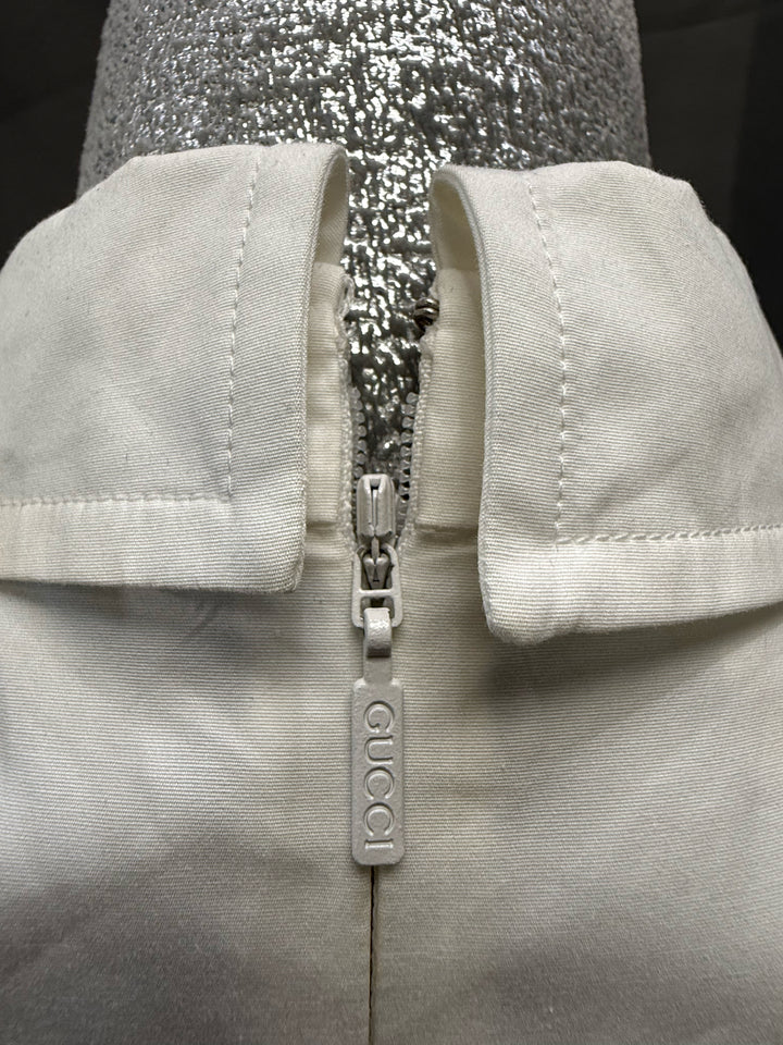 NWT Gucci White S/S Polo DRESS Size 40