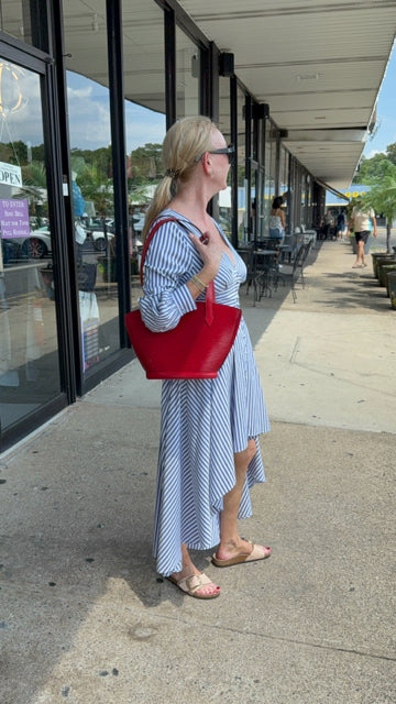 Louis Vuitton Leather Red Saint Jacques PM Bag