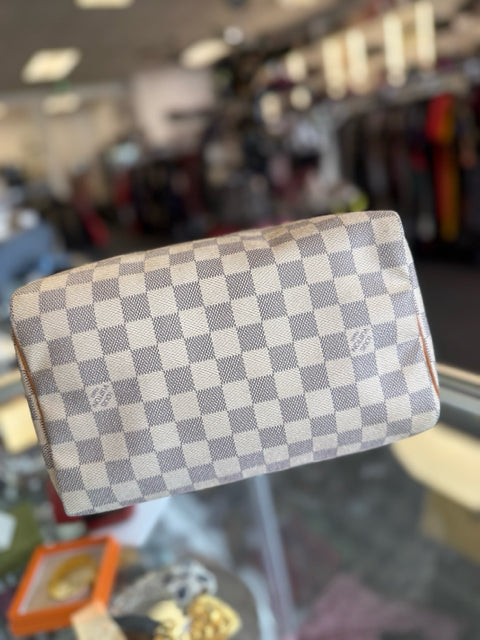 Louis Vuitton Speedy 25 Azure Designer Bag