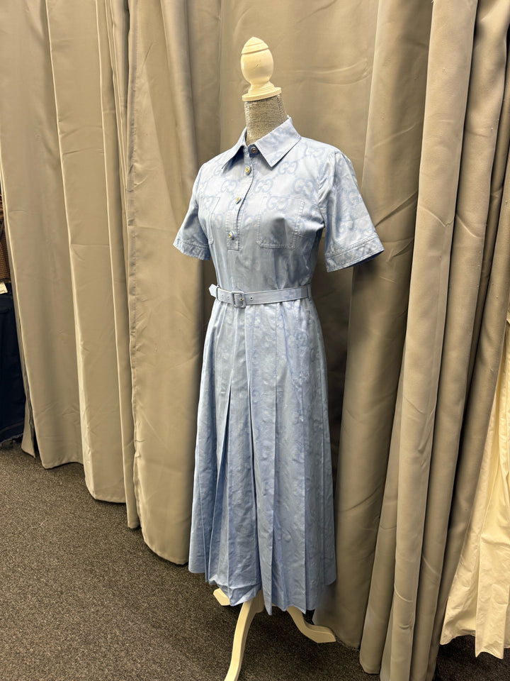 Gucci Blue Ss Polo DRESS Size 44