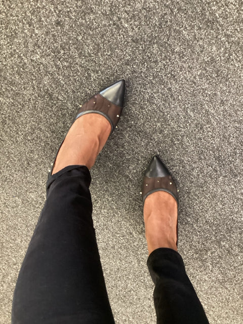 Valentino Sz 40 Black Garavani Studded Pumps Shoes Heels