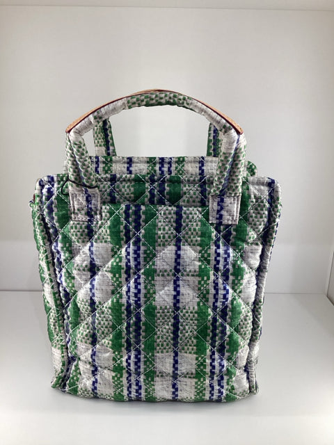 NWT Mz Wallace quilted tote plaid design w/dustbag Cross Body Bag.