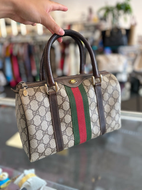 Gucci Small GG Vintage Boston Bag