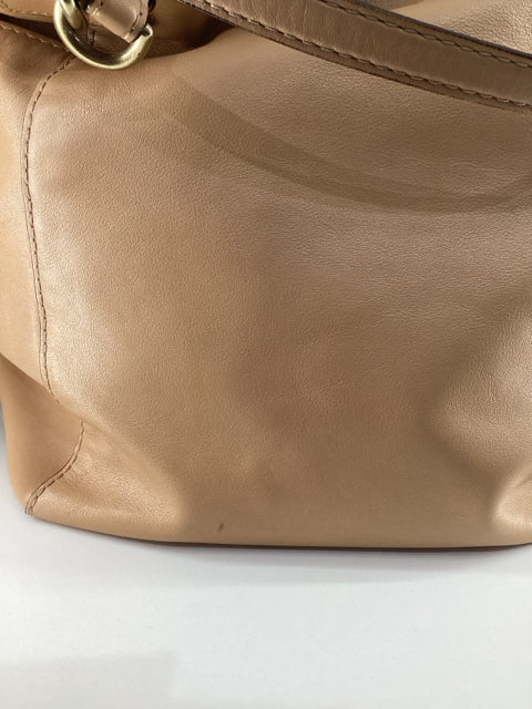 Pre Owned Coach Tan Soft Leather Tote