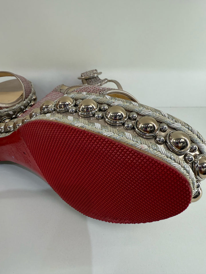 Christian Louboutin Wedge Sandals Sz 40