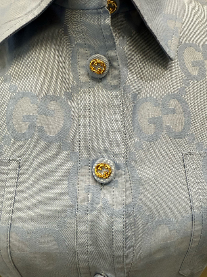 Gucci Blue Ss Polo DRESS Size 44