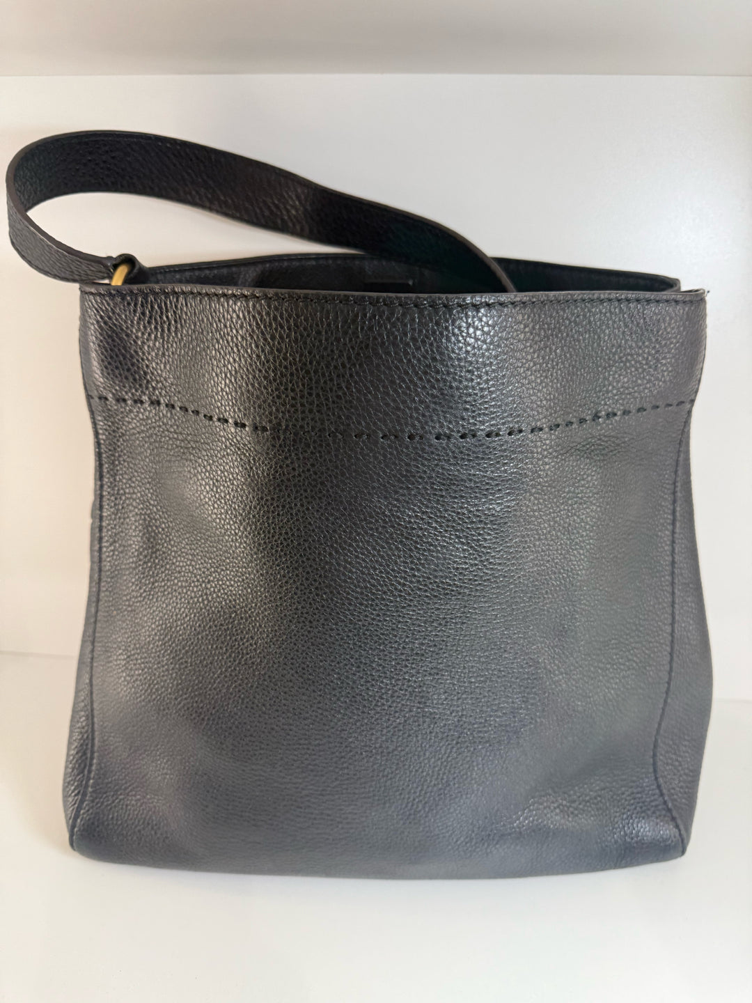 Tory Burch Textured Leather Hobo w/Matching Logo w/dustbag Leather
