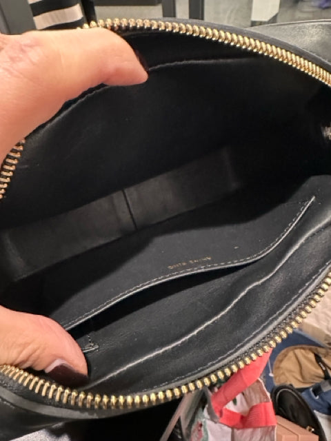 Anine Bing Leather Black Crossbody Shoulder Bag