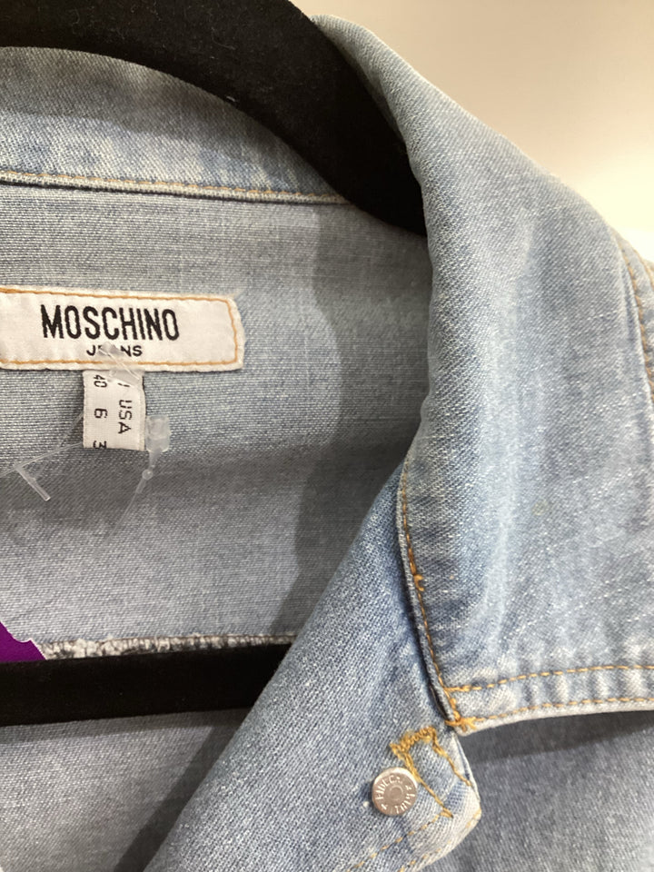 Moschino 1/2 Blazer Jean Jacket Sz 6