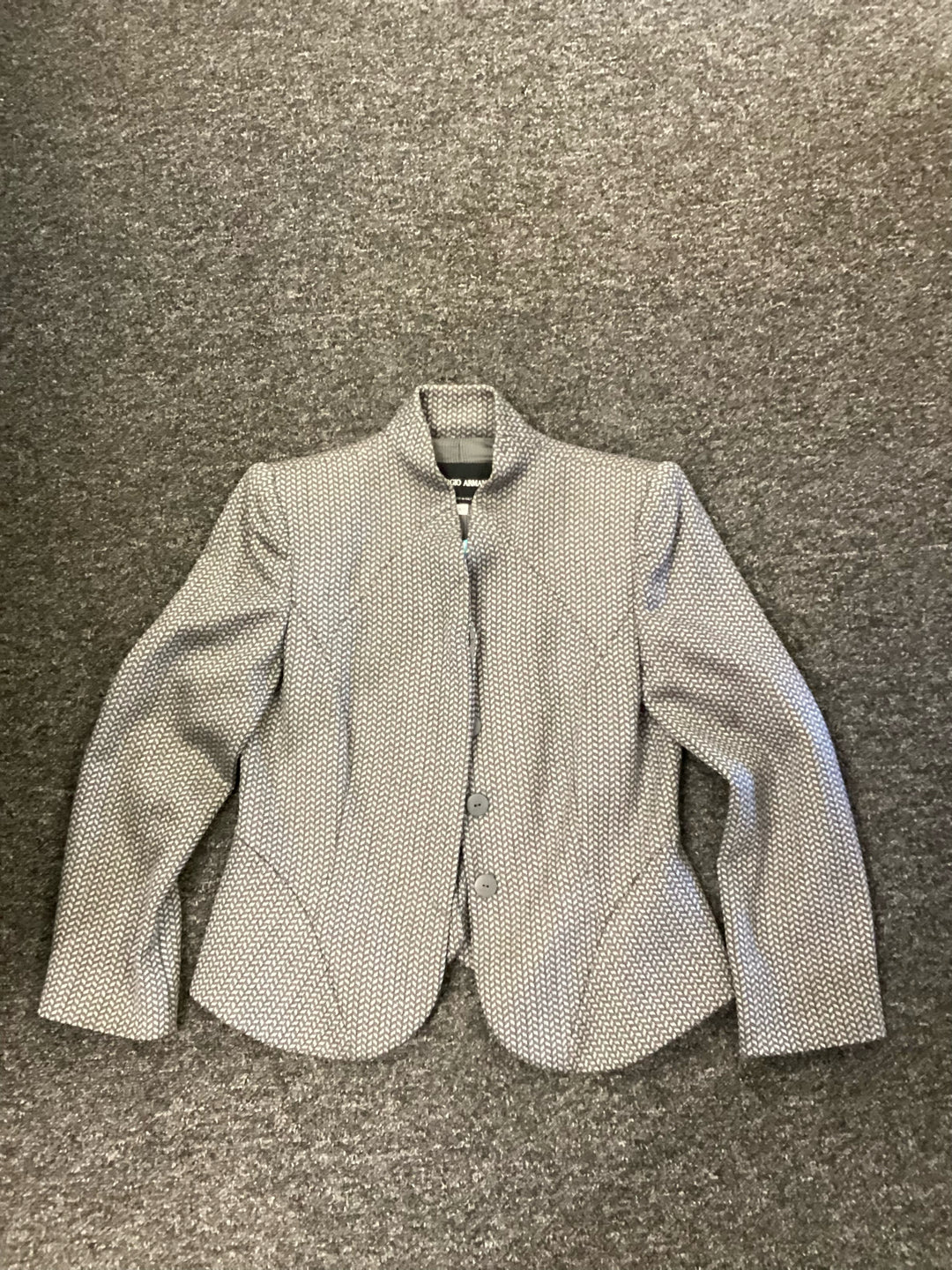 Giorgio Armani Peblem Back Blazer Jacket Size 8