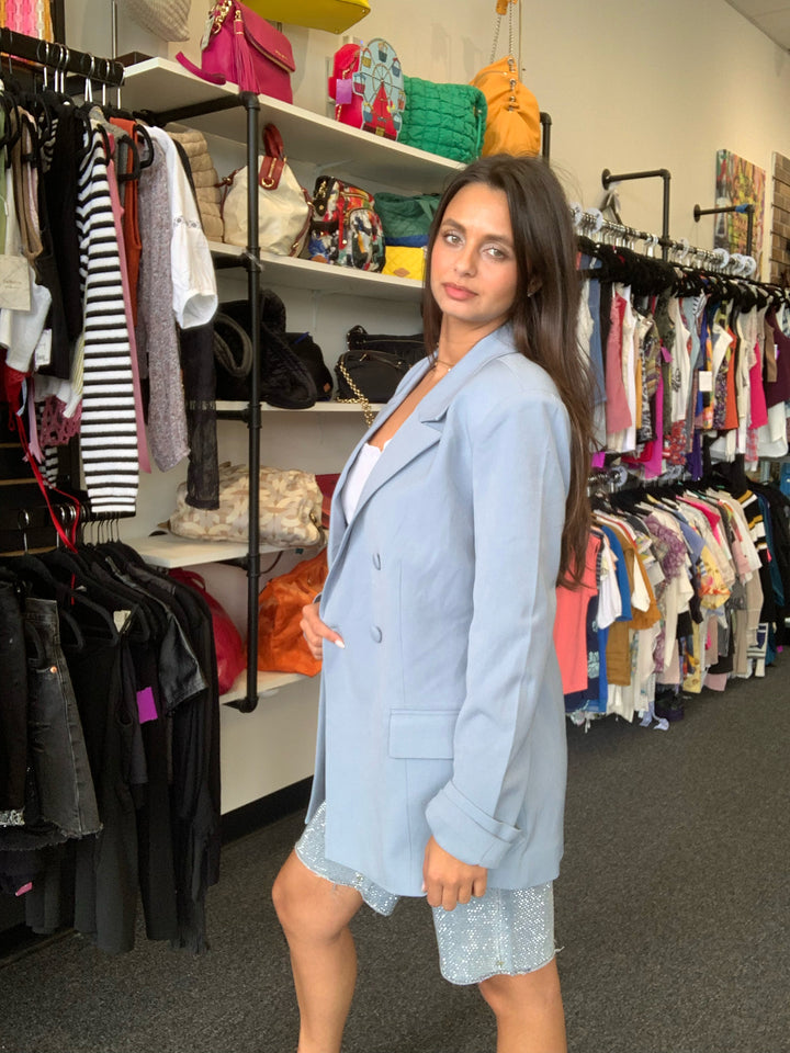 NWT Weworewhat Blue Blazer Sz XS