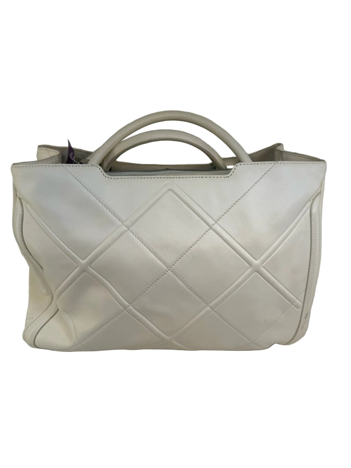 Salvatore Ferragamo Diamond Quilted Double Handle Tote