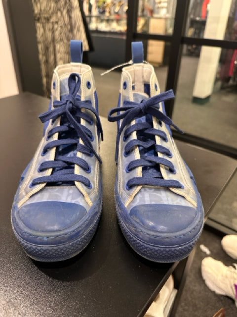 Dior Sneakers Sz 37 Blue High Top Shoes