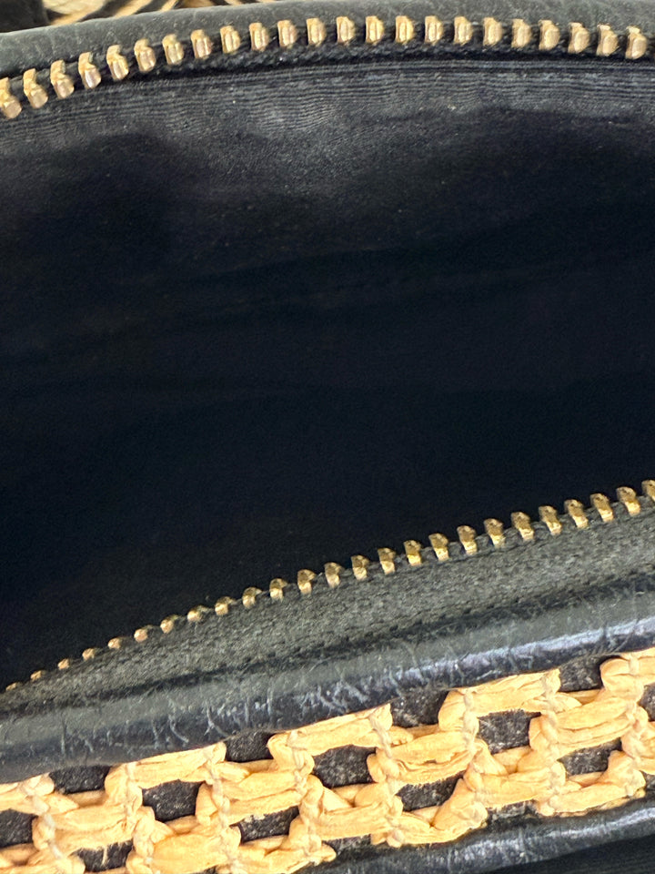 Marc Jacobs Black/Beige Leather Cross Body Bag
