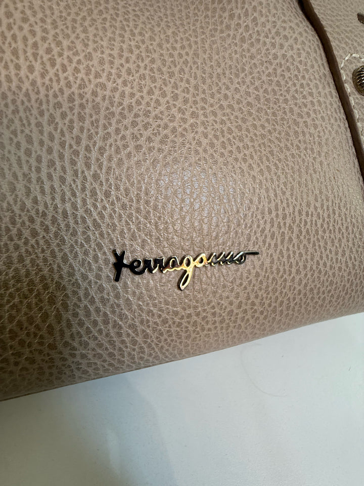 Salvatore Ferragamo Curved HOBO Shoulder Designer Bag