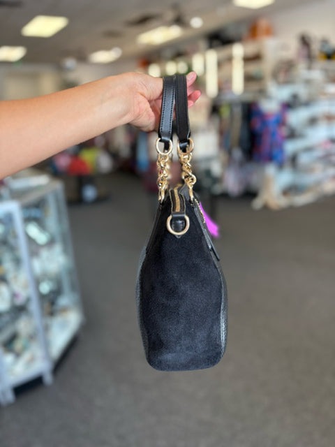 Coach Black Leather Satchel Hand Bags