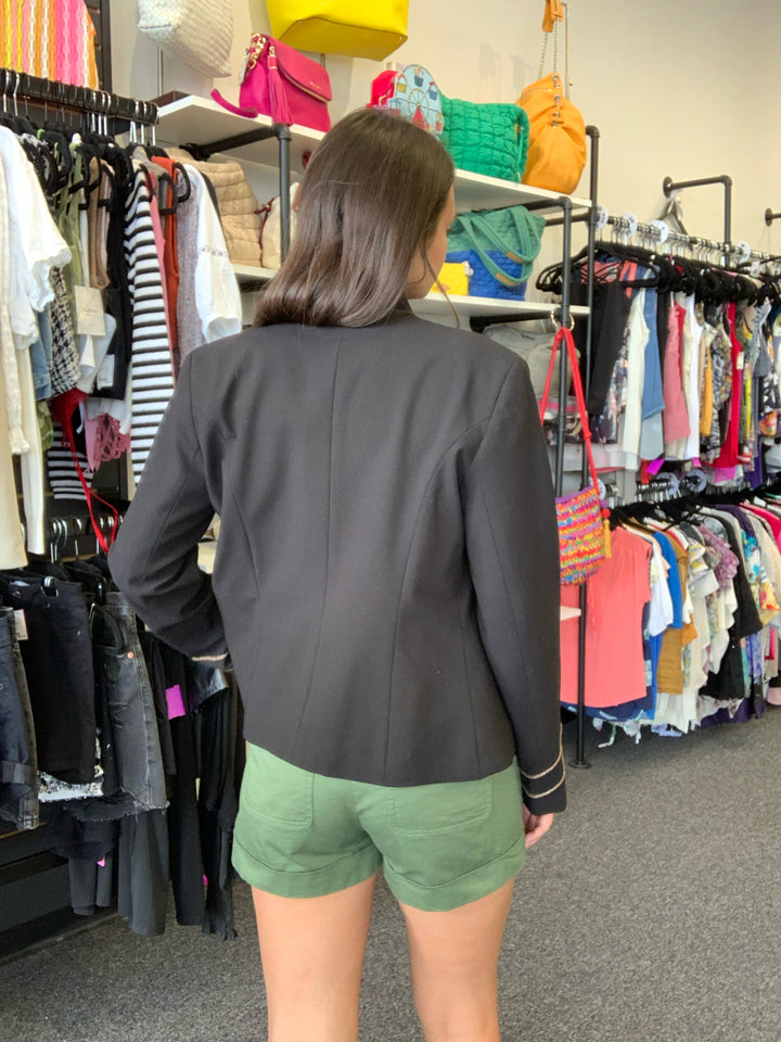J Crew Cuffed Open Front Pkts w/ Gold Buttns Shorts