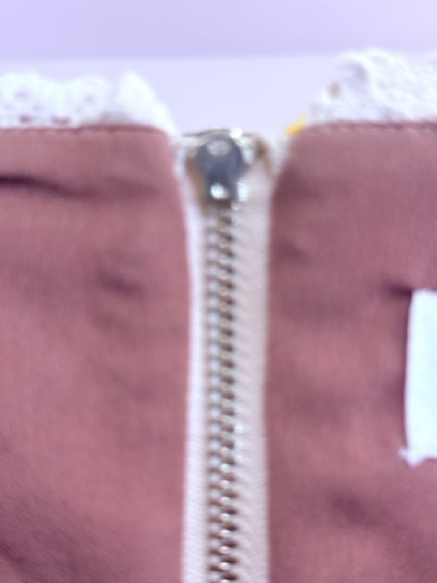 Elliatt Sz M Multi Crochet Stripe Dress