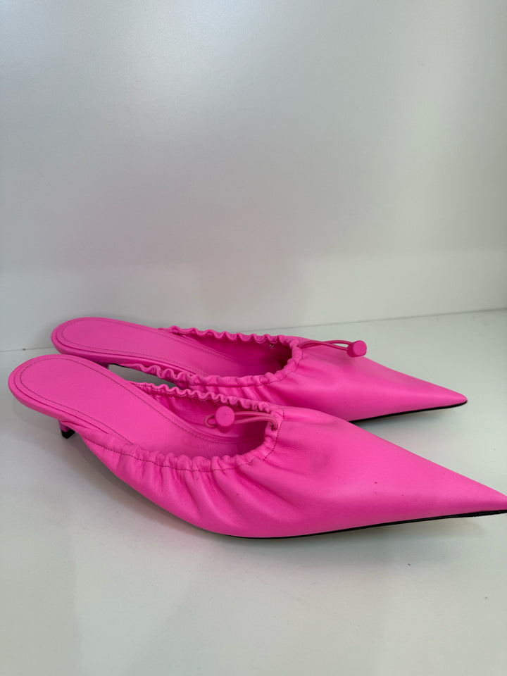 NWT Balenciaga Pink Mule Designer Shoes Sz 39