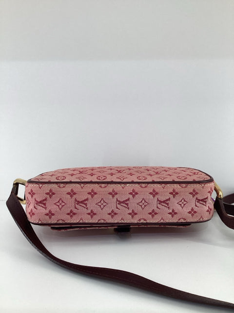 Pre Owned Louis Vuitton Juliet Cloth Canvas Monogram Crossbody TH0042 Designer Bag