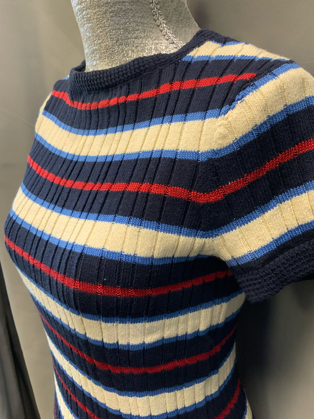 Chanel SS Knit T Shirt Top Size 38