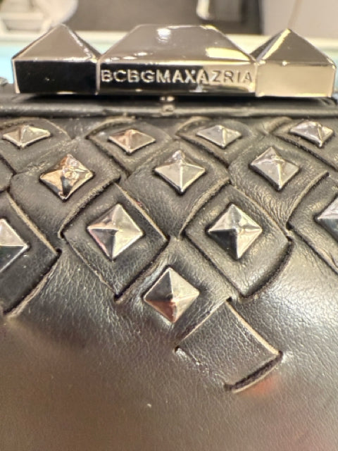 BCBG  Max Azria W/BAG  hard case w/  silver studs Purse Bag