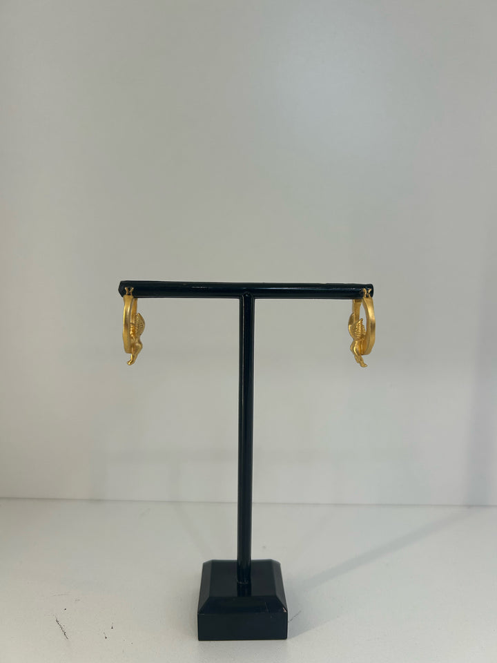 Vintage Givenchy Pierced Cherub Earrings