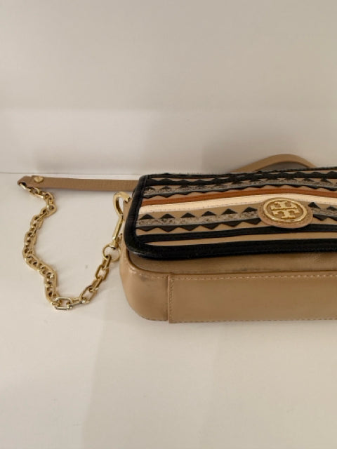 Pre Owned Tory Burch Mutil Stripe Small Cross Body