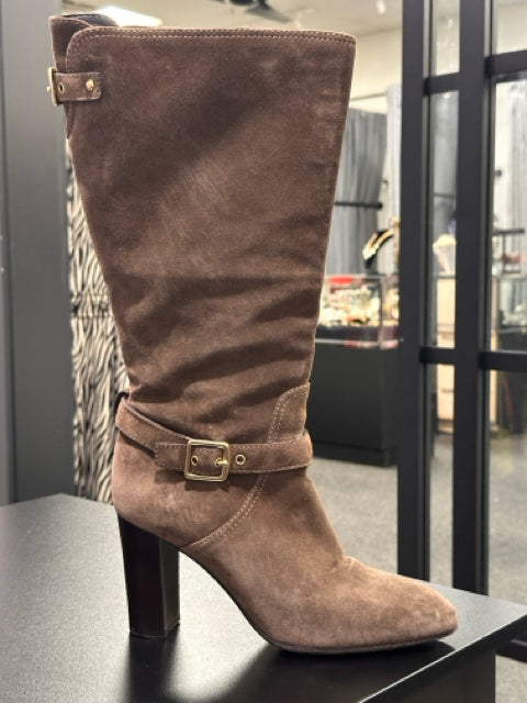 Coach Boots Sz 8.5 Suede Brown Shoes